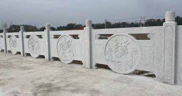 宣城芝麻白河道栏杆 石材栏杆