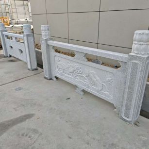 宣城芝麻白河道栏杆 石材栏杆