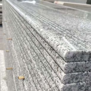 宣城芝麻白楼梯踏步 花岗岩楼梯板材