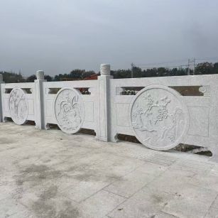 宣城芝麻白河道栏杆 石材栏杆