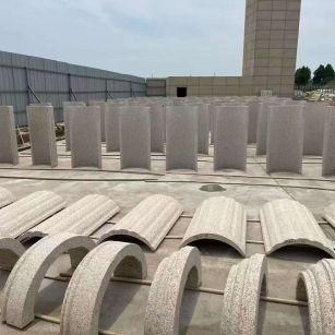 宣城黄金麻别墅柱皮 异形 线条定制