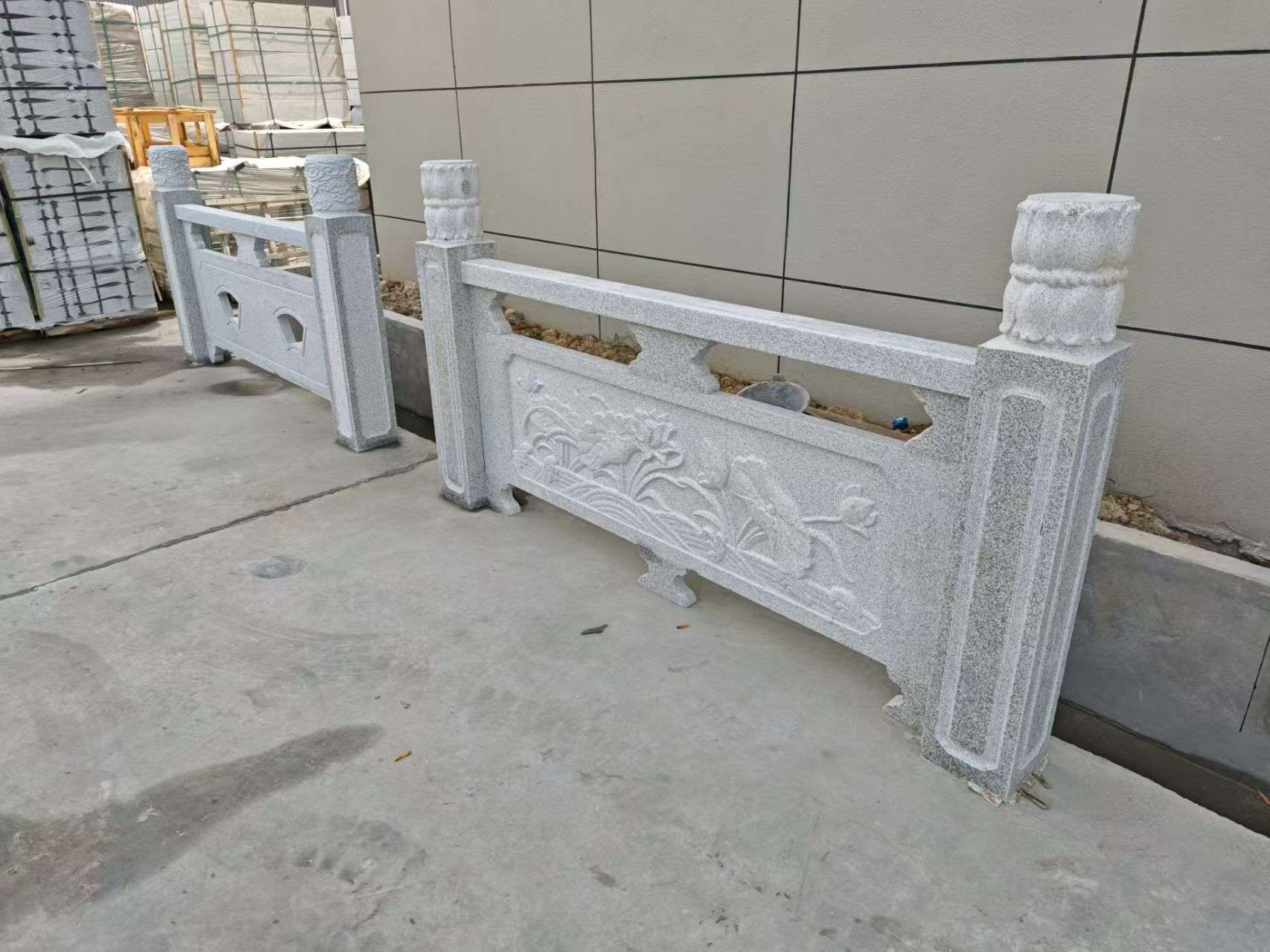 宣城芝麻白河道栏杆 石材栏杆