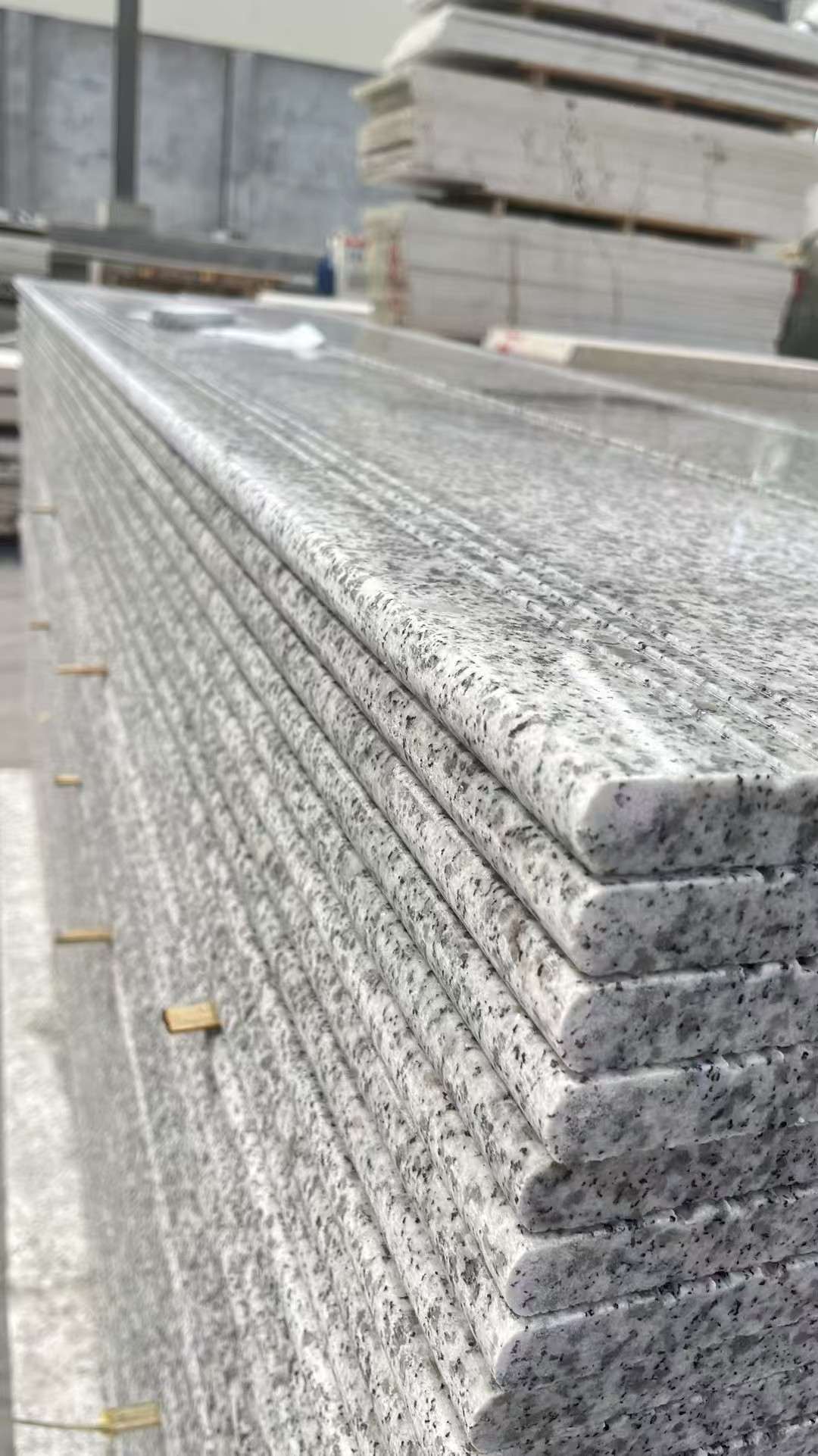 宣城芝麻白楼梯踏步 花岗岩楼梯板材