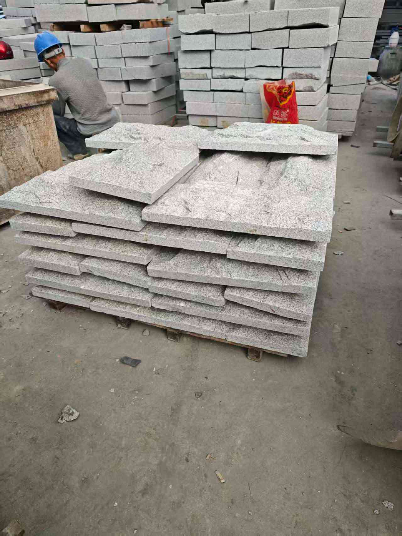 宣城芝麻白蘑菇石，自然面